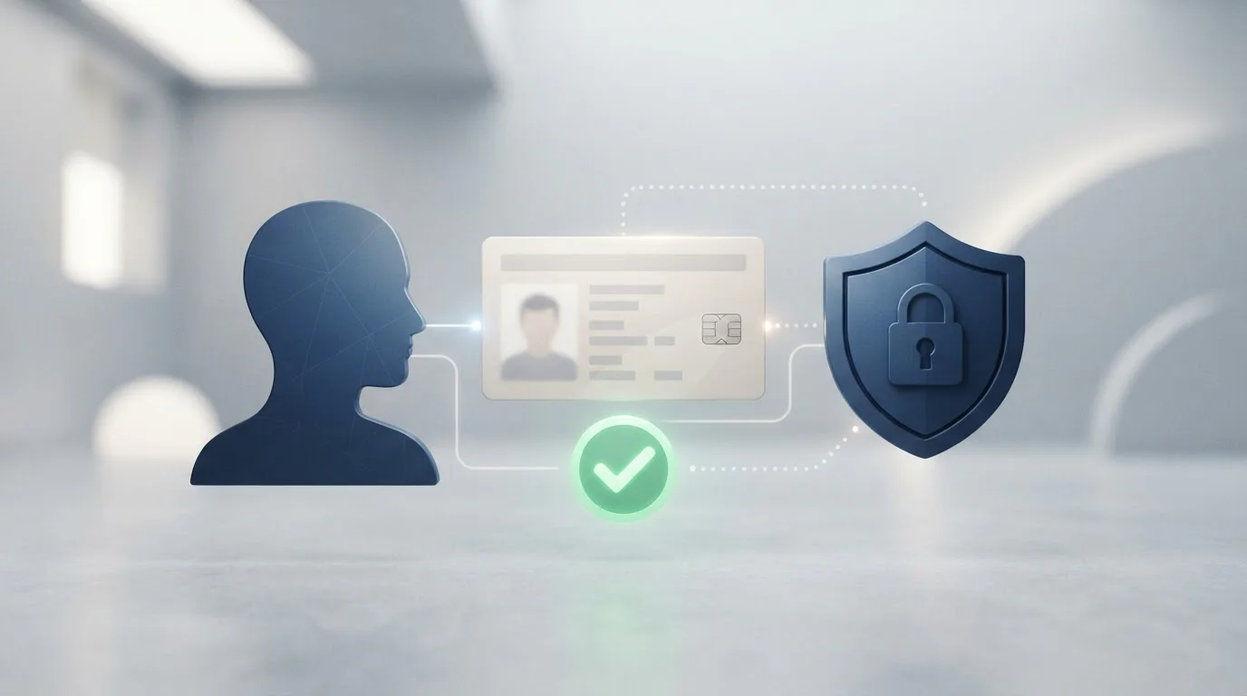 Profilo utente con documento, verifica identità e controllo di sicurezza